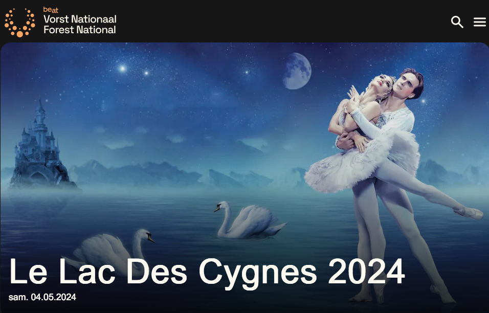 Illustration. Forest National. France Concert. Le lac des cygnes - Ballet et orchestre. 2024-05-04